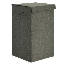 Panier Et Organisateur|Accessoire Salle De Bain|TENDANCE Panier à linge pliable (H60 cm) TissuFlex Gris