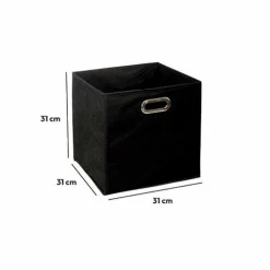 Panier Et Organisateur|5 Five Simply Smart Panier de rangement (31 x 31 cm) Helena Noir