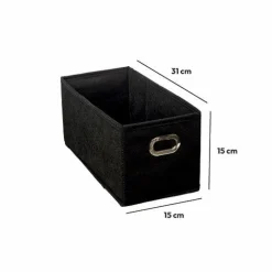 Panier Et Organisateur|5 Five Simply Smart Panier de rangement (15 x 31 cm) Helena Noir