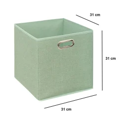 Panier Et Organisateur|5 Five Simply Smart Panier de rangement (31 x 31 cm) Helena Vert sauge