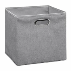 Panier Et Organisateur|ATMOSPHERA Panier de rangement (31 x 31 cm) Helena Gris clair