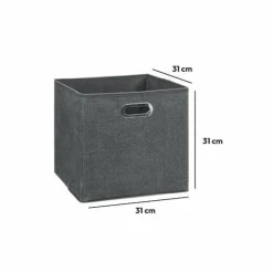 Panier Et Organisateur|ATMOSPHERA Panier de rangement (31 x 31 cm) Helena Gris