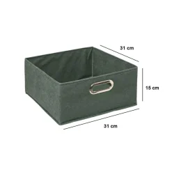 Panier Et Organisateur|5 Five Simply Smart Panier de rangement (31 x 15 cm) Helena Vert kaki