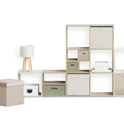 Panier Et Organisateur|Panier Déco|5 Five Simply Smart Panier de rangement (31 x 31 cm) Bouclette Blanc