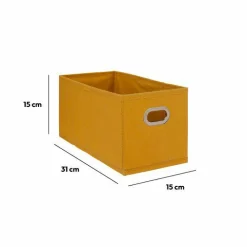 Panier Et Organisateur|5 Five Simply Smart Panier de rangement (15 x 31 cm) Helena Jaune moutarde