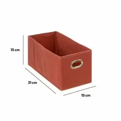 Panier Et Organisateur|5 Five Simply Smart Panier de rangement (15 x 31 cm) Helena Terre de Sienne Rouge brun