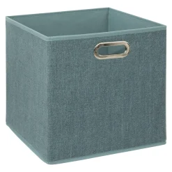 Panier Et Organisateur|5 Five Simply Smart Panier de rangement (31 x 31 cm) Helena Bleu pétrole chiné