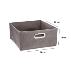Panier Et Organisateur|ATMOSPHERA Panier de rangement (31 x 15 cm) Helena Gris clair