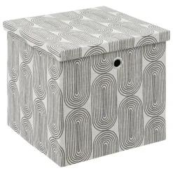 Panier Et Organisateur|ATMOSPHERA Panier de rangement (31 x 31 x 31 cm) Rainbow Gris