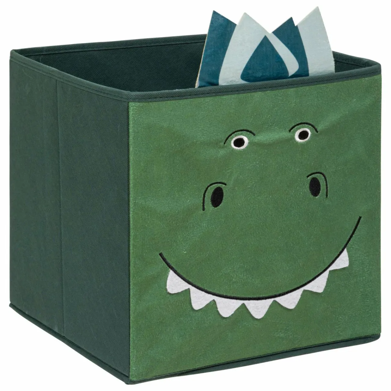 Rangement Enfant|Atmosphera createur d'interieur for kids Panier de rangement enfant (29 x 29 cm) Dino Vert