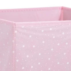 Rangement Enfant|ATMOSPHERA Panier de rangement enfant (29 x 29 cm) Etoiles Rose