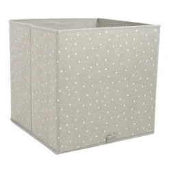 Rangement Enfant|ATMOSPHERA Panier de rangement Etoiles Gris
