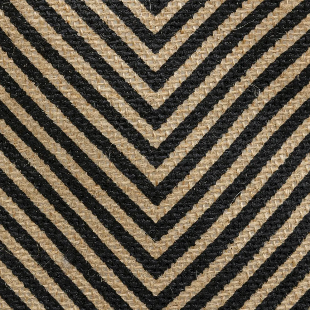 Panier Et Organisateur|Panier Déco|ATMOSPHERA Panier en jute (32 x 32 cm) Valy Noir