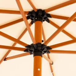 Parasol|#N/A Parasol de jardin rond à franges (D2 m) Valparaiso Ecru