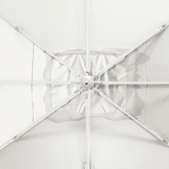 Parasol|MOBELLIA Parasol déporté rectangulaire aluminium (4 x 3 m) Yucatan Blanc