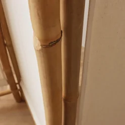 Meuble Salle De Bain|Rangement Salle De Bain|EMINZA Paravent pliable en bambou 3 panneaux (135 x H170 cm) Hanoï Naturel