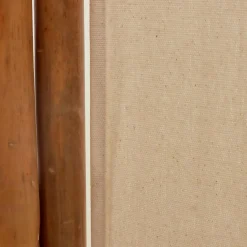 Meuble Salle De Bain|Rangement Salle De Bain|EMINZA Paravent pliable en bambou 3 panneaux (135 x H170 cm) Hanoï Naturel