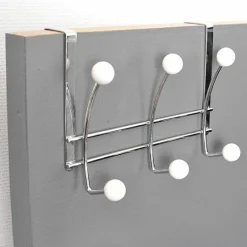 Rangement D'Entrée|TENDANCE Patère à suspendre 6 Boules Blanc
