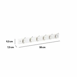 Rangement D'Entrée|ATMOSPHERA Patère 6 têtes Elena he Blanc