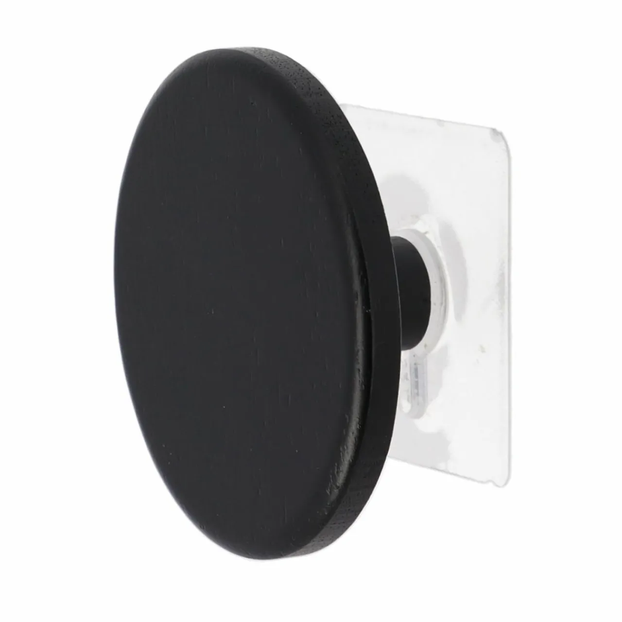 Rangement Salle De Bain|TENDANCE Patère adhésive (D8,5 cm) Easy Chic Noir