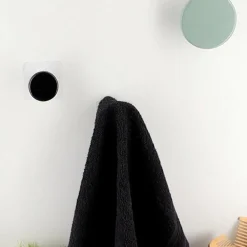 Rangement Salle De Bain|TENDANCE Patère adhésive (D8,5 cm) Easy Chic Blanc