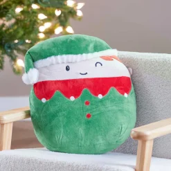 Père Noël, Animaux Et Personnage|JJA Peluche (H32 cm) Joyeux Lutin de Noël Vert