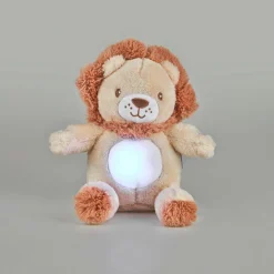 Jouet, Cadeau De Naissance|OSTARIA Peluche veilleuse et musicale bébé Lion Marron