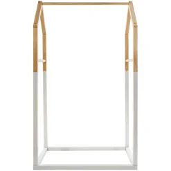 Petit Meuble Enfant|ATMOSPHERA Penderie enfant bois (H100 cm) Maison he Blanc
