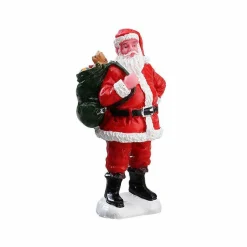 Village De Noël Lemax|LEMAX Personnage Père Noël et sa hotte