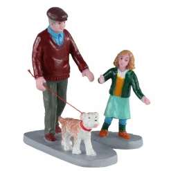 Village De Noël Lemax|LEMAX Personnage Promenade d'après-midi