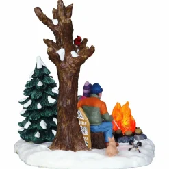 Village De Noël Lemax|LEMAX Personnages Feu de camp après la promenade