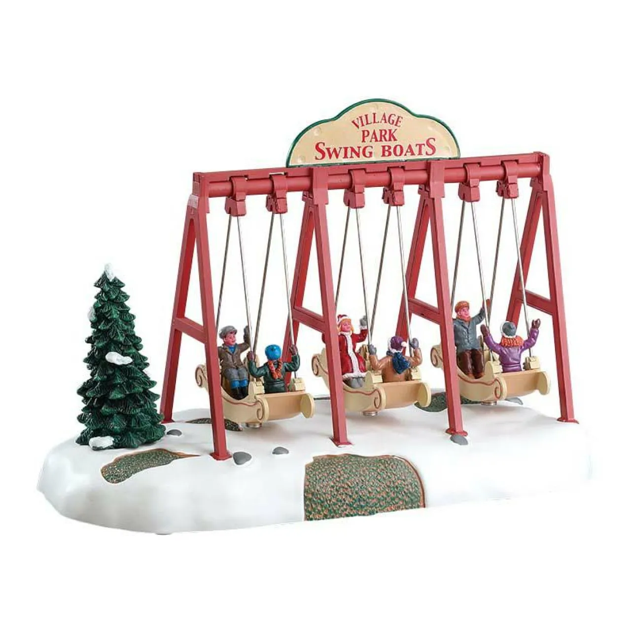 Village De Noël Lemax|LEMAX Personnages à piles Balançoires Swing Boats