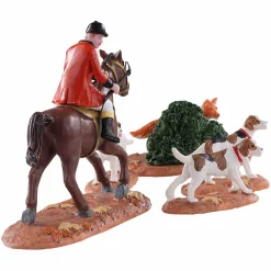 Village De Noël Lemax|LEMAX Personnages Chasse au renard