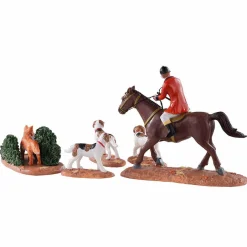 Village De Noël Lemax|LEMAX Personnages Chasse au renard