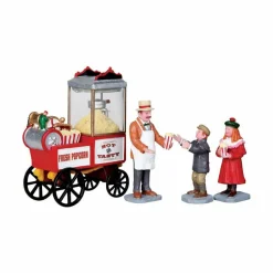 Village De Noël Lemax|LEMAX Personnages Vendeur de pop corn