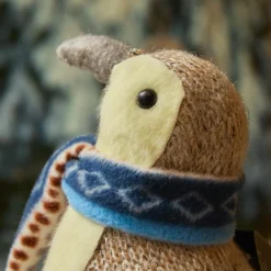 Père Noël, Animaux Et Personnage|KAEMINGK Pingouin de Noël (H26 cm) Igloo écharpe bleu clair Gris