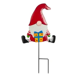 Père Noël, Animaux Et Personnage|Déco Et Objet De Noël|CHRISTMAS DREAM Piquet de jardin en métal (H50 cm) Lutin Multicolore