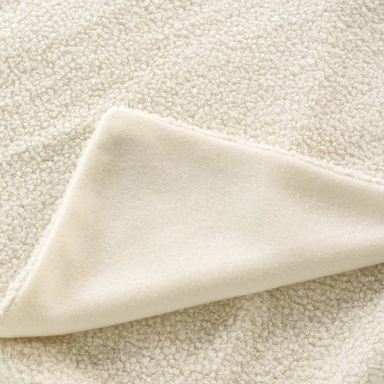 Plaid Et Jeté|douceur d'intu017drieur Plaid bouclette (150 cm) Wooly Ecru Beige