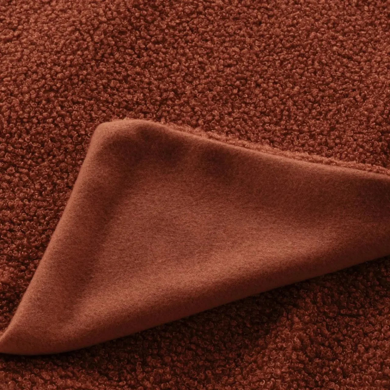 Plaid Et Jeté|douceur d'intu017drieur Plaid bouclette (180 x 220 cm) Wooly Terracotta