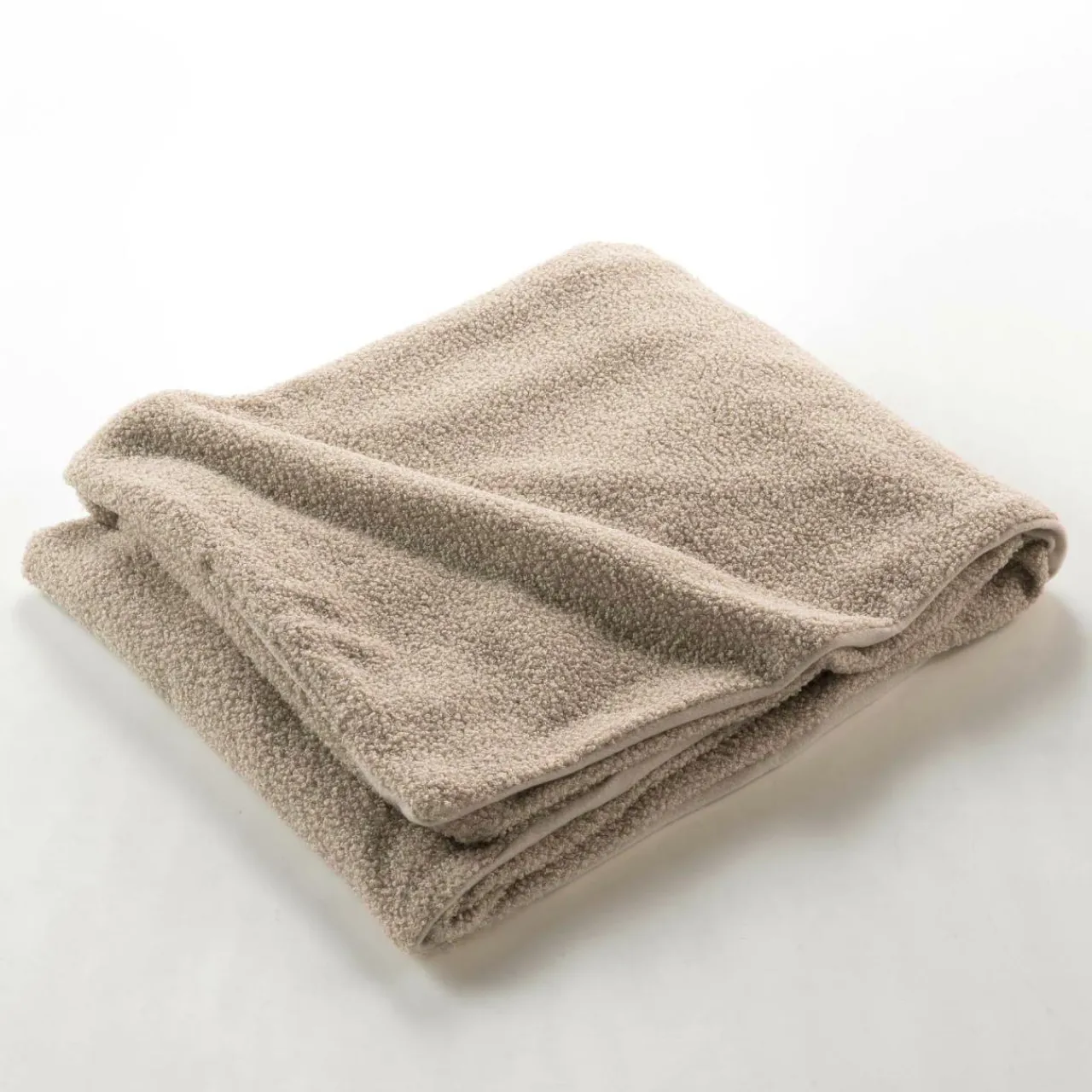 Plaid Et Jeté|douceur d'intu017drieur Plaid bouclette (180 x 220 cm) Wooly Beige
