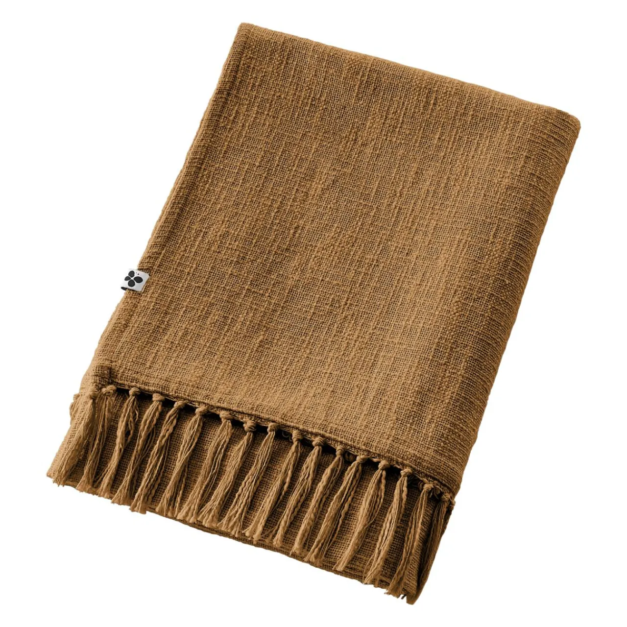 Plaid Et Jeté|Couvre-Lit Et Édredon|L'EFFET PAPILLON Plaid coton (180 x 220 cm) Sixtine Camel