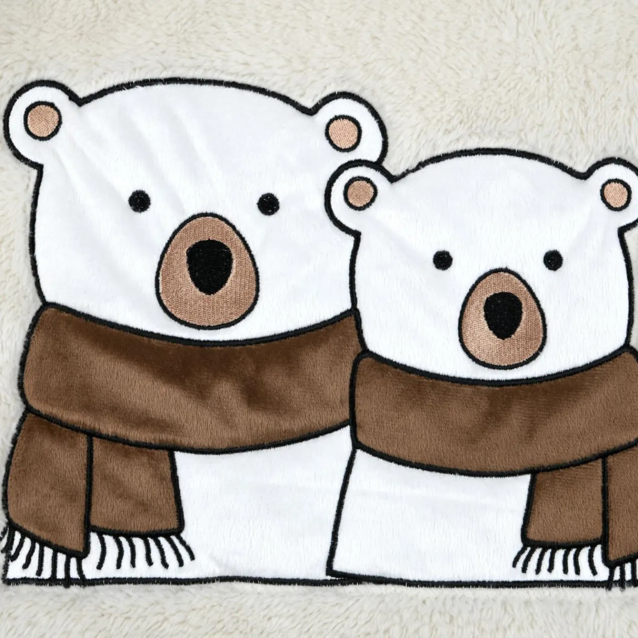 Plaid, Coussin Et Tapis De Noël|STOF Plaid de Noël (150 cm) Douillet Ecru