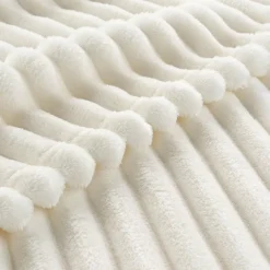 Plaid Et Jeté|EMINZA Plaid doux (125 x 150 cm) Dune Ivoire