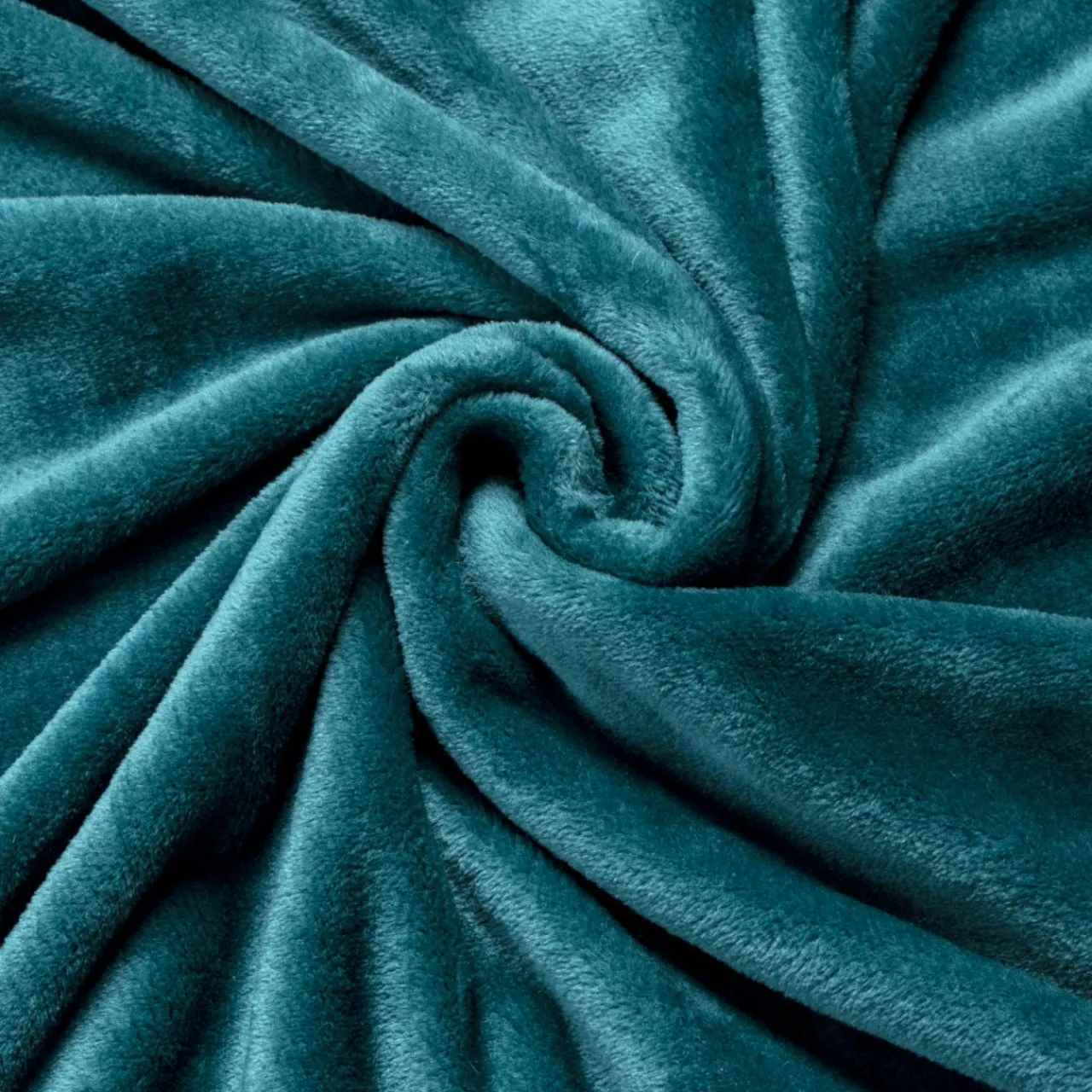 Plaid Et Jeté|EMINZA Plaid doux flanelle (220 x 240 cm) Didou Bleu canard