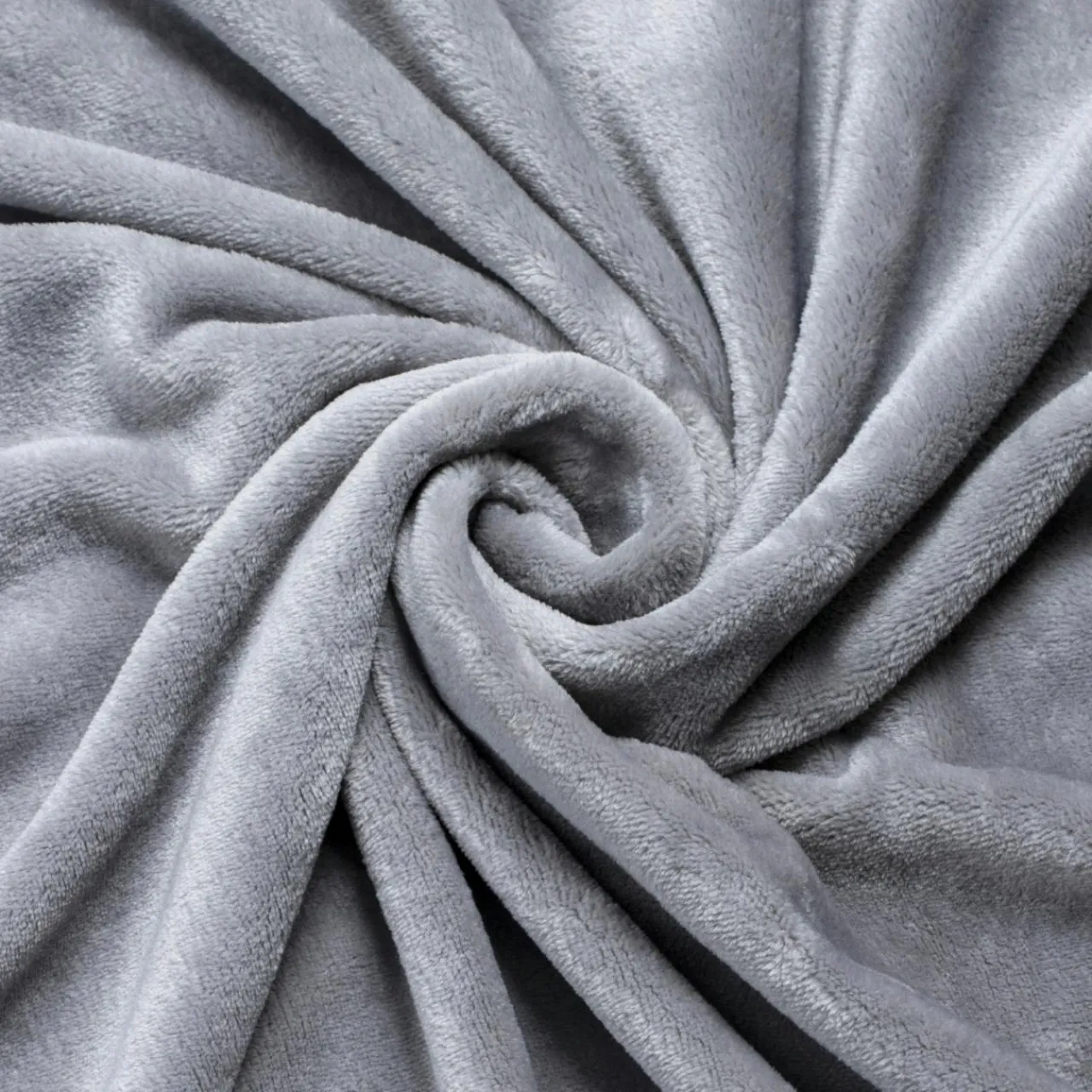 Plaid Et Jeté|EMINZA Plaid doux flanelle (125 x 150 cm) Didou Gris clair