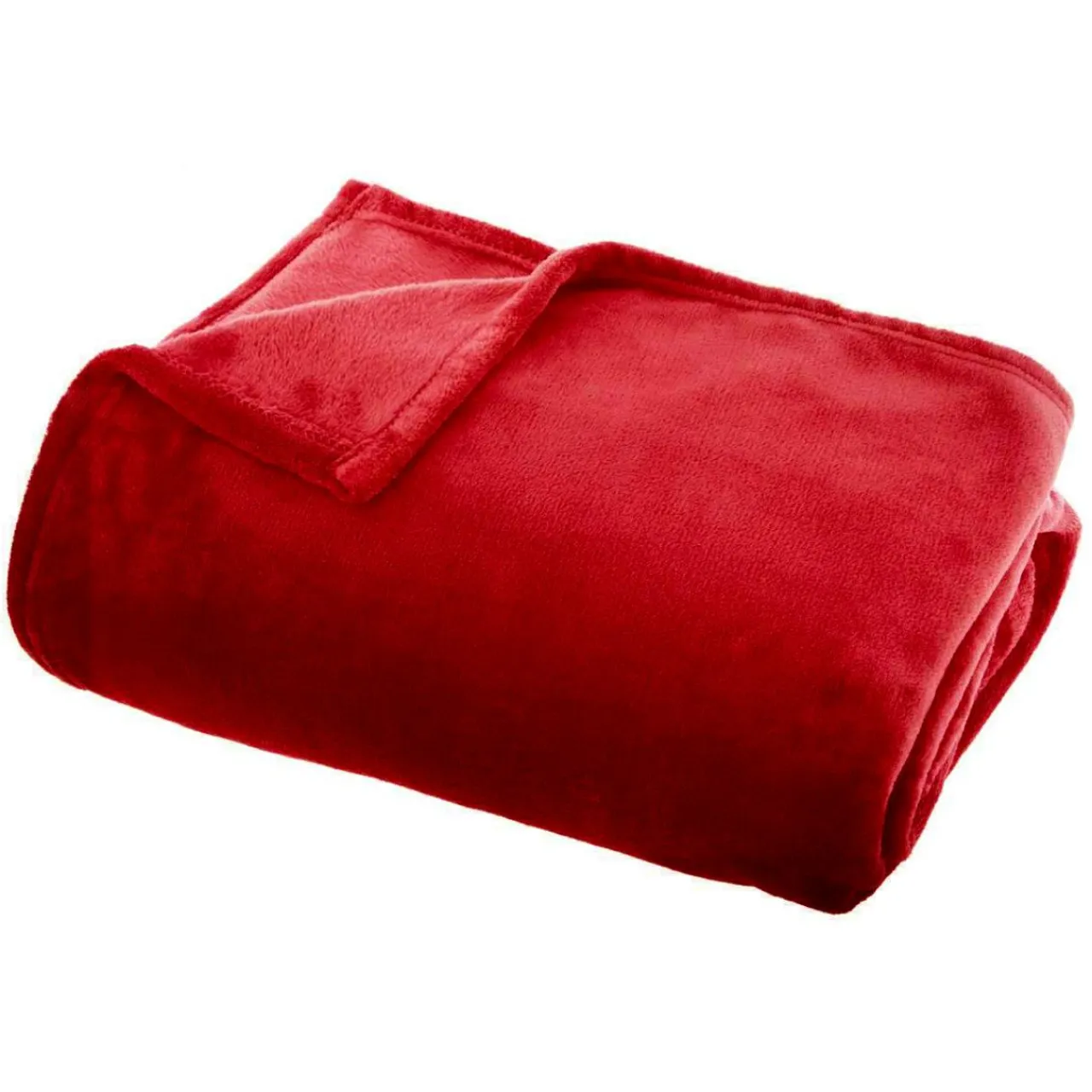 Plaid Et Jeté|EMINZA Plaid doux flanelle (130 x 180 cm) Didou Rouge