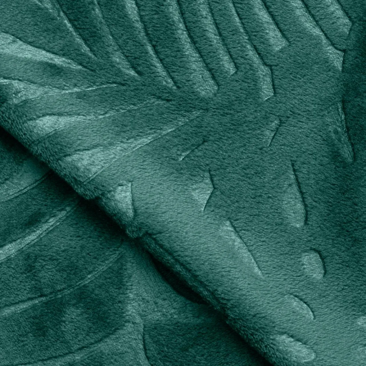 Plaid Et Jeté|EMINZA Plaid doux flanelle (180 x 230 cm) Flore Vert