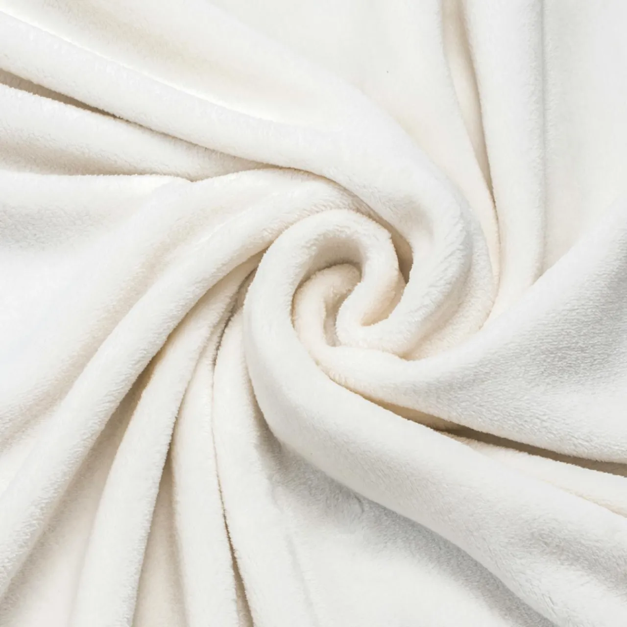 Plaid Et Jeté|EMINZA Plaid doux flanelle (130 x 180 cm) Didou Ivoire