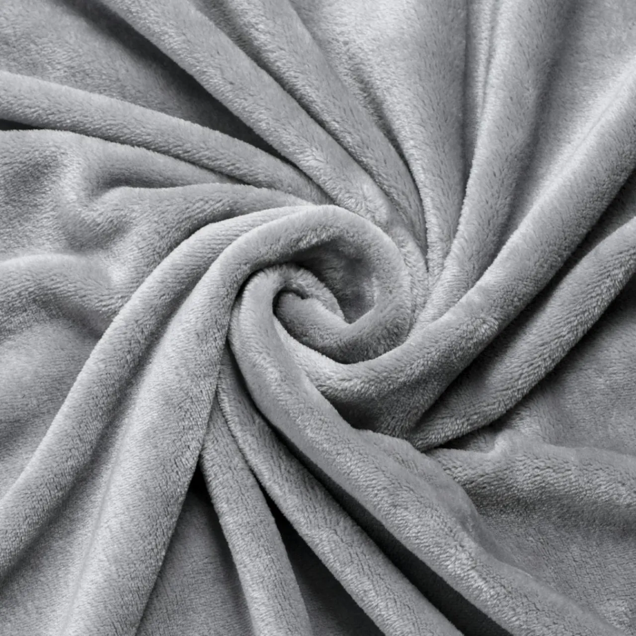 Plaid Et Jeté|EMINZA Plaid doux flanelle (220 x 240 cm) Didou Gris clair