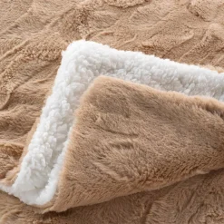 Plaid Et Jeté|douceur d'intu017drieur Plaid fausse fourrure (180 x 220 cm) Foxy Taupe